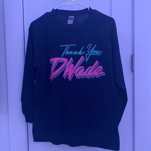 Youth L “Thank you Dwade”, Black long sleeve shirt